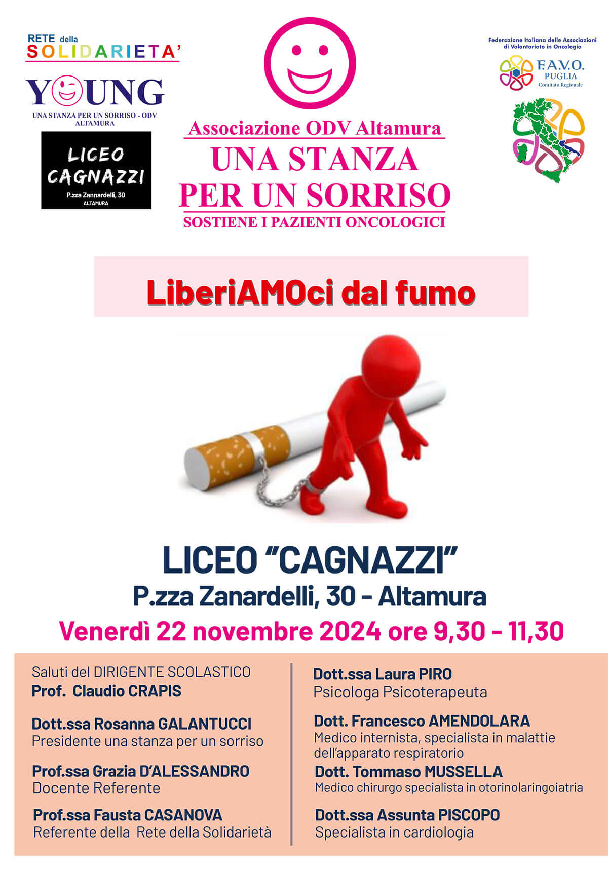 22 nov liberiamoci dal fumo